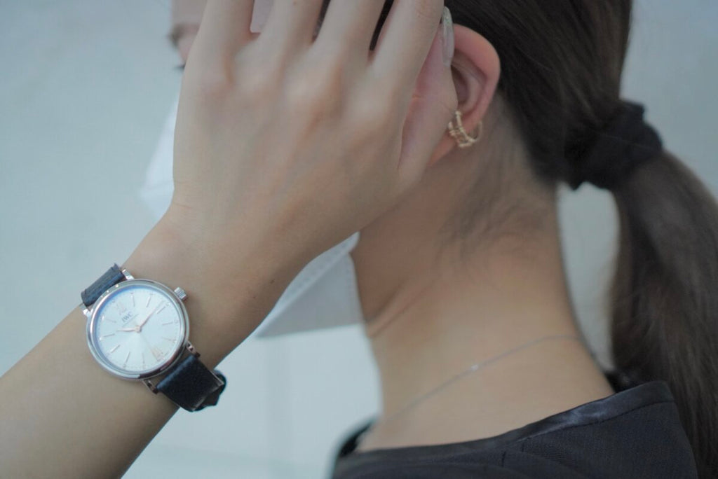 IWC Portofino Automatic Silver Dial Blue Leather Strap Watch for Women - IW357411 Buy Now By IWC