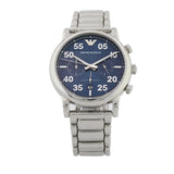 Emporio Armani Luigi Chronograph Blue Dial Silver Steel Strap Watch For Men - AR11132 Buy Now By Emporio Armani