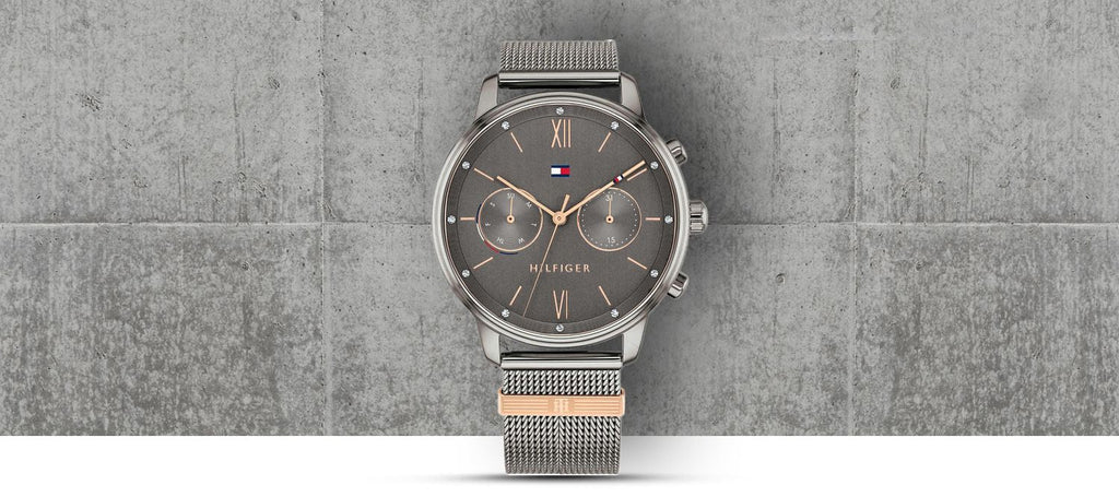 Tommy Hilfiger Blake Quartz Grey Dial Silver Mesh Bracelet Watch for Men - 1782304 Buy Now By Tommy Hilfiger