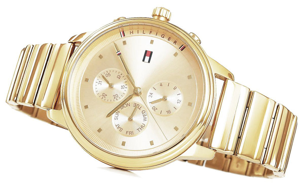 Tommy Hilfiger Blake White Dial Gold Steel Strap Watch for Women - 1781905 Buy Now By Tommy Hilfiger