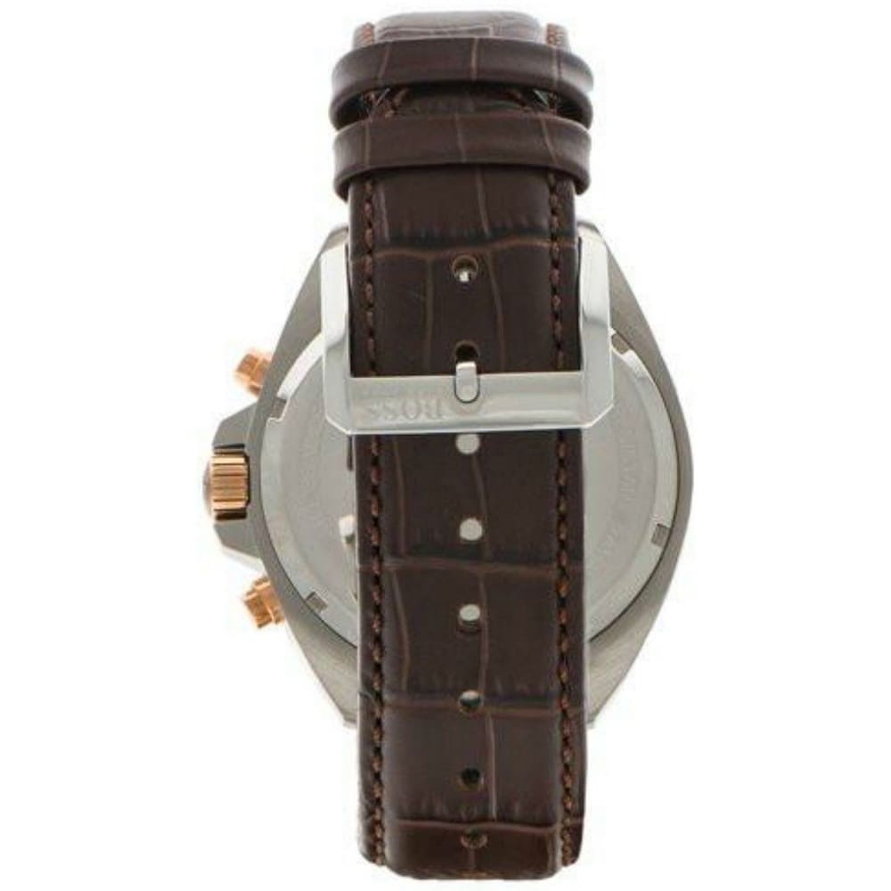 Hugo Boss Driver Quartz Silver Dial Brown Leather Strap Watch For Men - HB1512881 Buy Now By Hugo Boss