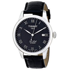 Tissot T Classic Le Locle Automatic Black Dial Black Leather Strap Watch For Men - T41.1.423.53 Buy Now By Tissot