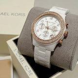 Michael Kors Ceramic White Dial White Steel Strap Watch for Women - MK5269 Buy Now By Michael Kors