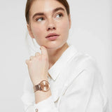 Michael Kors Mini Jayne Crystals Rose Gold Dial Rose Gold Mesh Strap Watch for Women - MK7122 Buy Now By Michael Kors