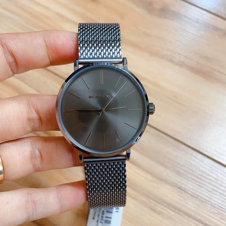 Michael Kors Auden Three-Hand Grey Dial Grey Mesh Strap Watch for Men - MK7151 Buy Now By Michael Kors