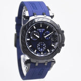 Tissot T Race Chronograph Blue Dial Blue Silicone Strap Watch For Men - T115.417.37.041.00 Buy Now By Tissot