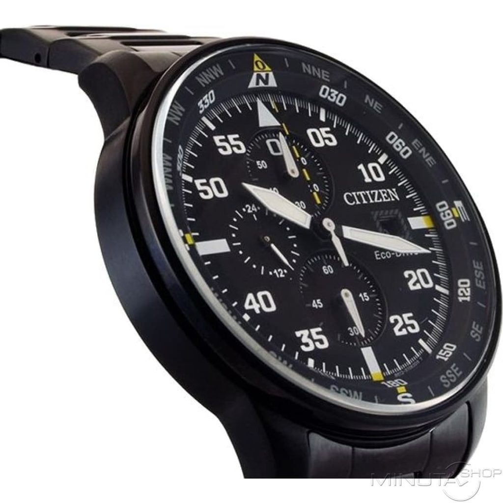 Citizen Sports Eco Drive Black Dial Black Steel Strap Watch For Men - CA0695-84E Buy Now By Citizen