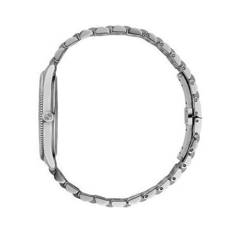 Gucci G Timeless Quartz Silver Dial Silver Steel Strap Watch For Women - YA1264153 Buy Now By Gucci