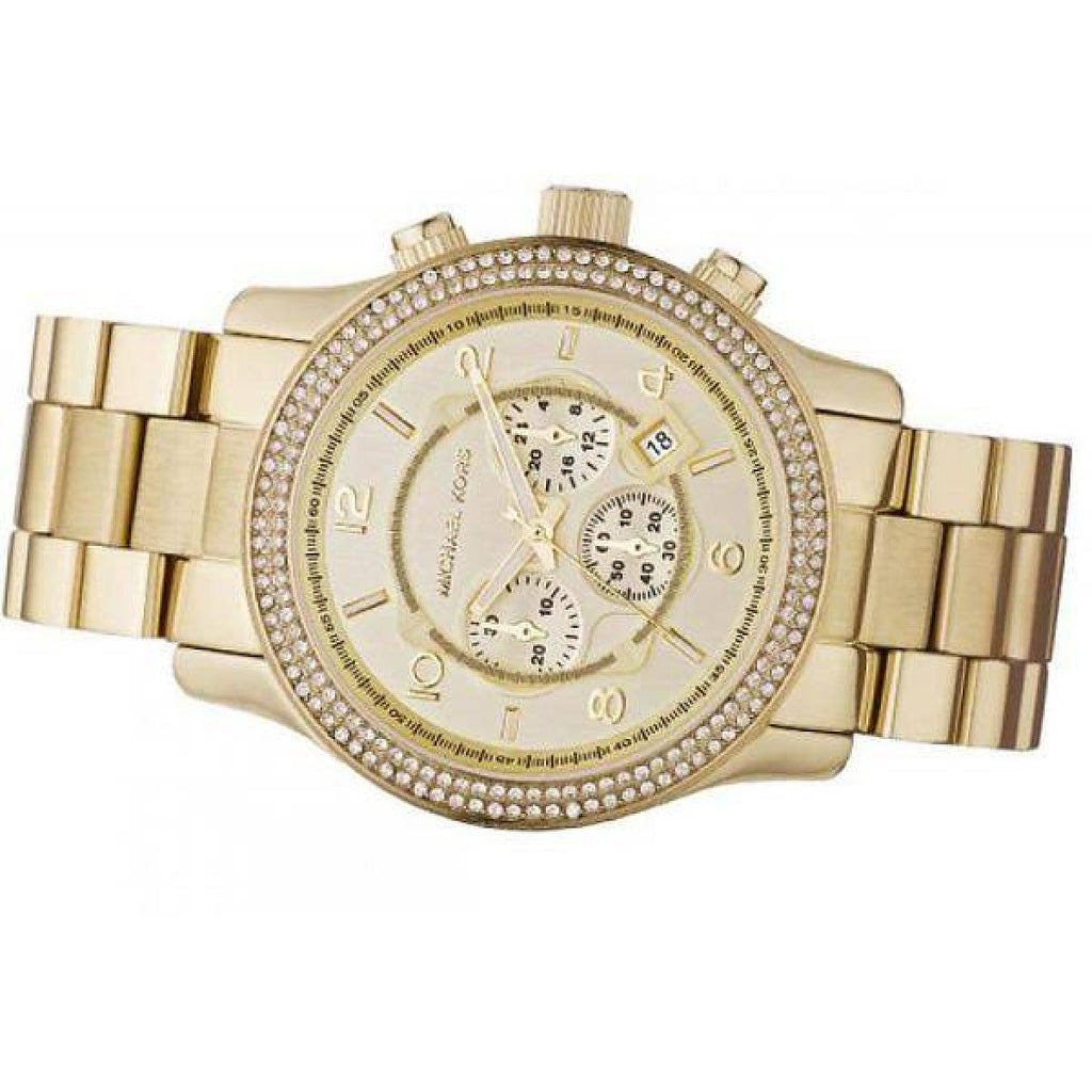 Michael Kors Runway Gold Dial Gold Steel Strap Watch for Women - MK5575 Buy Now By Michael Kors