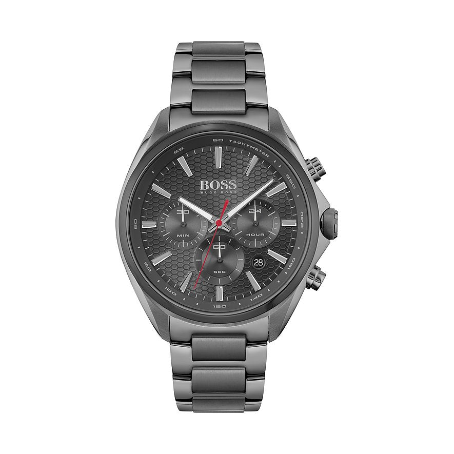 Hugo Boss Distinct Grey Dial Gren Steel Strap Watch for Men - 1513858 Buy Now By Hugo Boss