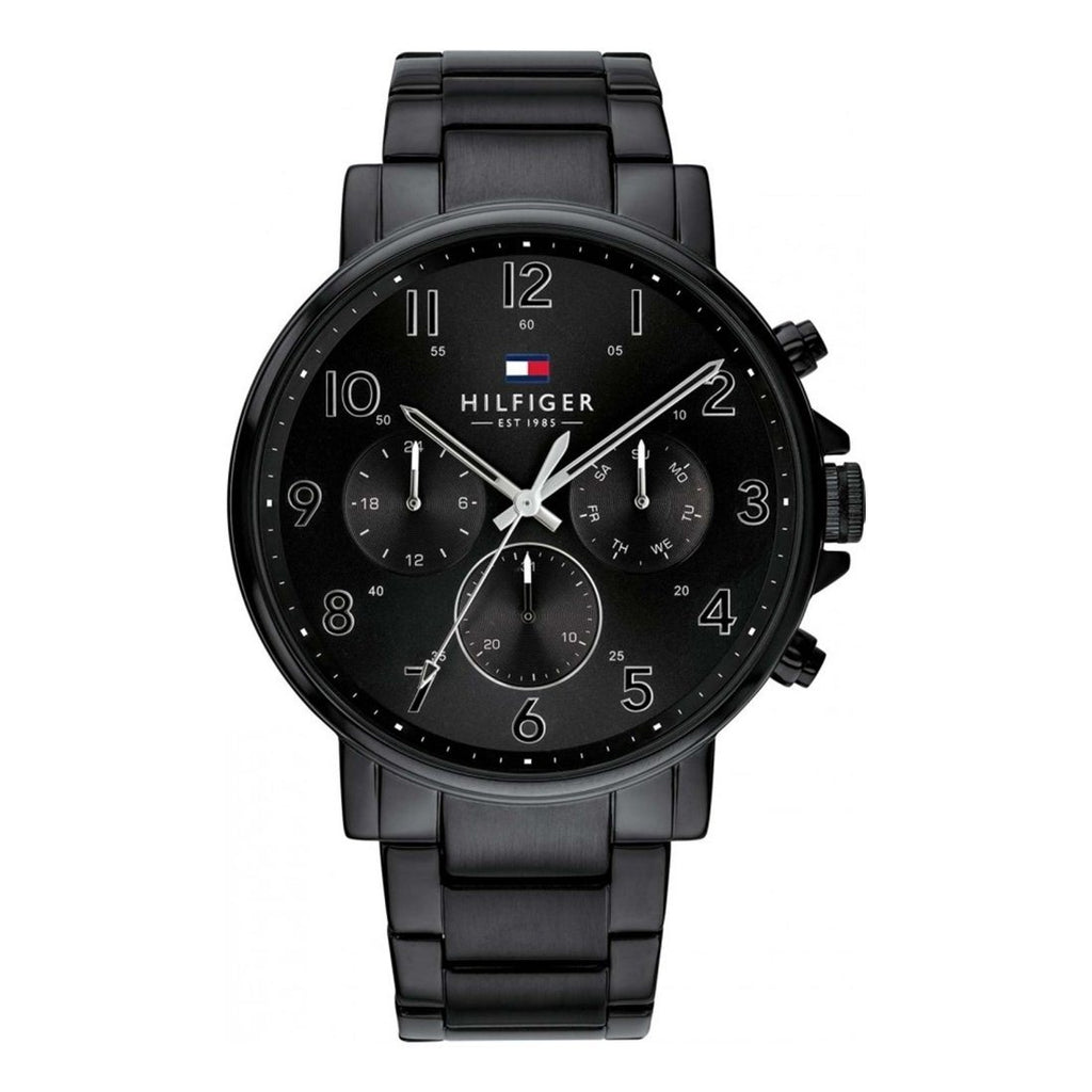 Tommy Hilfiger Daniel Black Dial Black Steel Strap Watch for Men - 1710383 Buy Now By Tommy Hilfiger