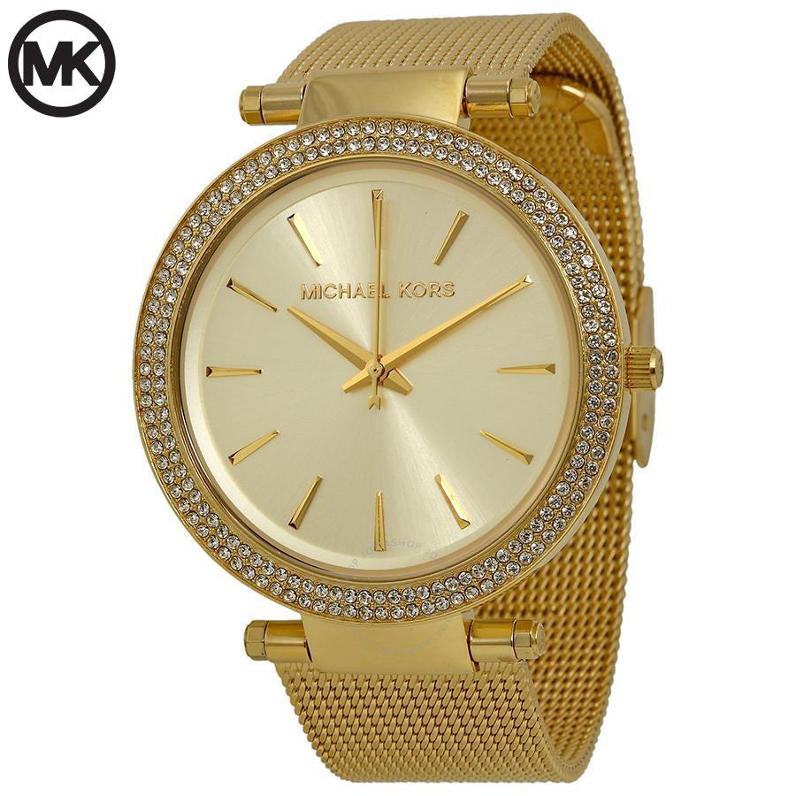 Michael Kors Darci Gold Dial Gold Mesh Bracelet Watch for Women - MK3368 Buy Now By Michael Kors