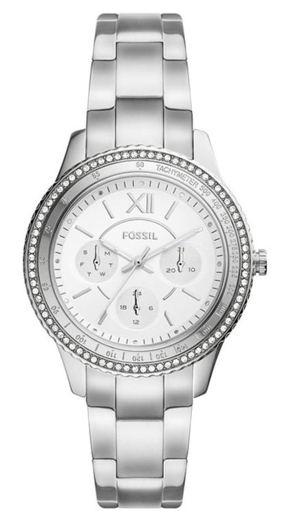 Fossil Stella Sport Multifunction Silver Dial Silver Steel Strap Watch for Women - ES5108 Buy Now By Fossil