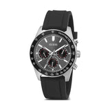 Guess Altitude Chronograph Black Dial Black Rubber Strap Watch for Men - GW0332G1 Buy Now By Guess