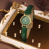 Tissot Lovely Round Green Mother of Pearl Dial Green Leather Strap Watch for Women - T140.009.36.091.00 Buy Now By Tissot