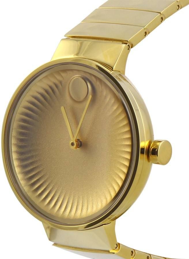Movado Edge Gold Dial Gold Steel Strap Watch for Women - 3680014 Buy Now By Movado