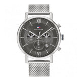 Tommy Hilfiger Evan Grey Dial Silver Mesh Bracelet Watch for Men - 1710396 Buy Now By Tommy Hilfiger