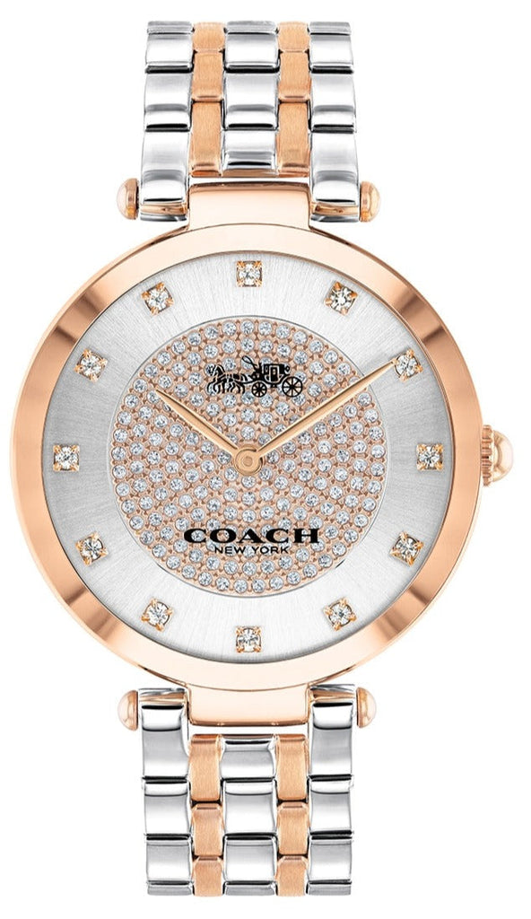 Coach Park Silver Dial Two Tone Steel Strap Watch for Women - 14503644 Buy Now By Coach