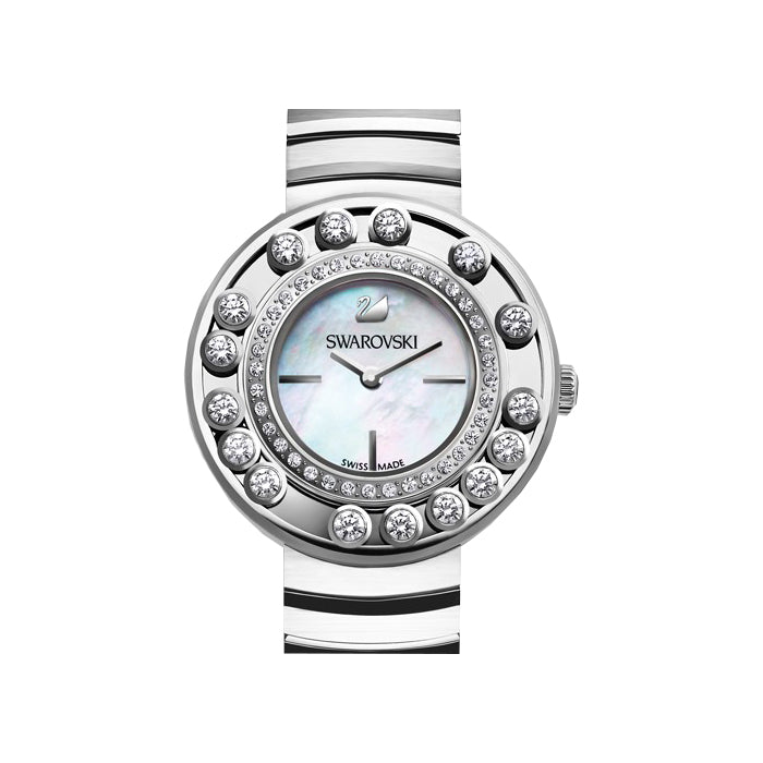 Swarovski Lovely Crystal Mother of Pearl Dial Silver Steel Strap Watch for Women - 1160307 Buy Now By Swarovski