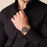 Maserati Epoca Chronograph Black Dial Gold Steel Strap Watch For Men - R8873618023 Buy Now By Maserati