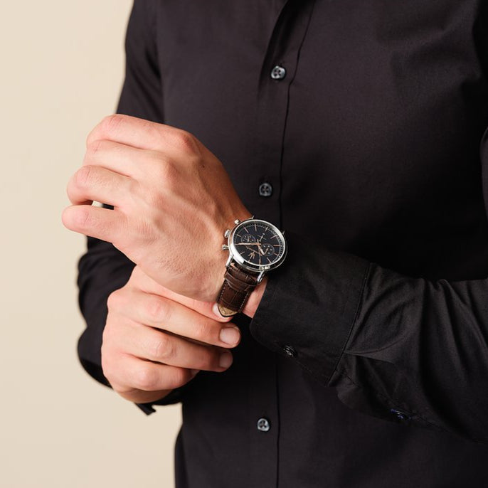 Maserati Epoca Chronograph Blue Dial Brown Leather Strap Watch For Men - R8871618014 Buy Now By Maserati