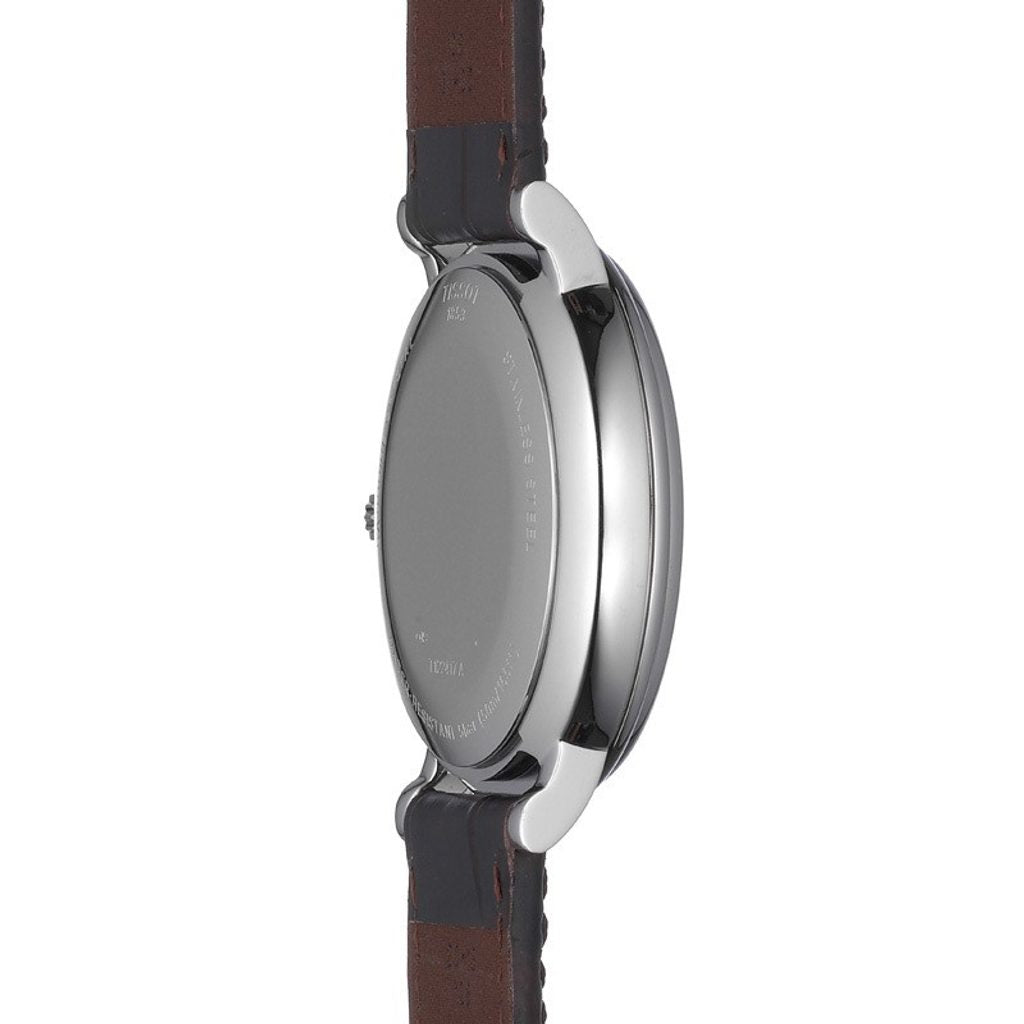 Tissot Carson Premium Chronograph Silver Dial Black Leather Strap Watch For Men - T122.417.16.033.00 Buy Now By Tissot