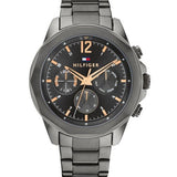 Tommy Hilfiger Lars Chronograph Black Dial Black Steel Strap Watch For Men - 1792061 Buy Now By Tommy Hilfiger