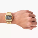Fossil Retro Digital Gold Dial Gold Steel Strap Watch for Men - FS5843 Buy Now By Fossil