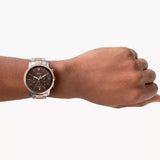 Fossil Neutra Chronograph Brown Dial Two Tone Steel Strap Watch for Men - FS5869 Buy Now By Fossil