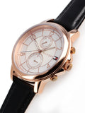 Tommy Hilfiger Claudia White Dial Black Leather Strap Watch for Women - 1781817 Buy Now By Tommy Hilfiger