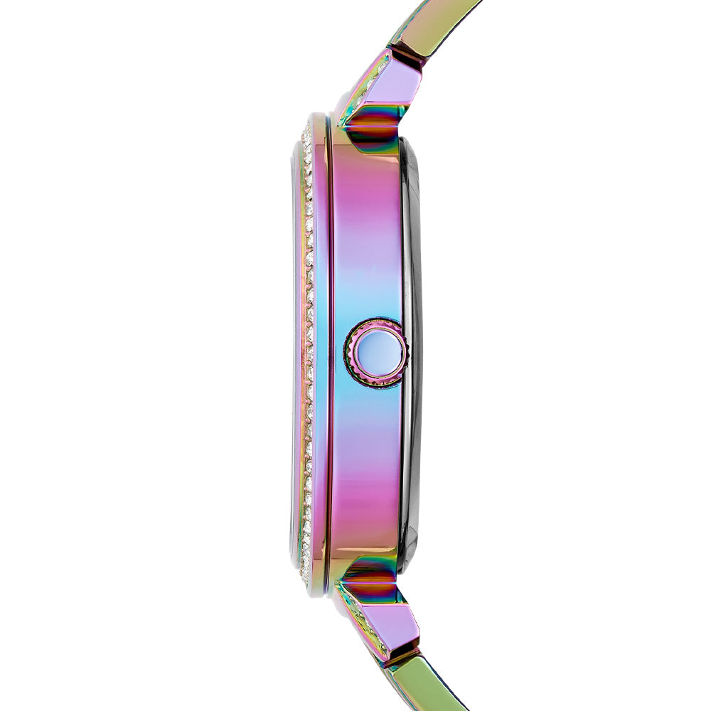 Guess Lily Analog Purple Dial Purple Steel Strap Watch For Women - GW0528L4 Buy Now By Guess