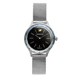 Swarovski Octea Nova Black Dial Silver Mesh Bracelet Watch for Women - 5430420 Buy Now By Swarovski