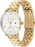 Tommy Hilfiger Jenna Quartz White Dial Gold Steel Strap Watch for Women - 1782069 Buy Now By Tommy Hilfiger