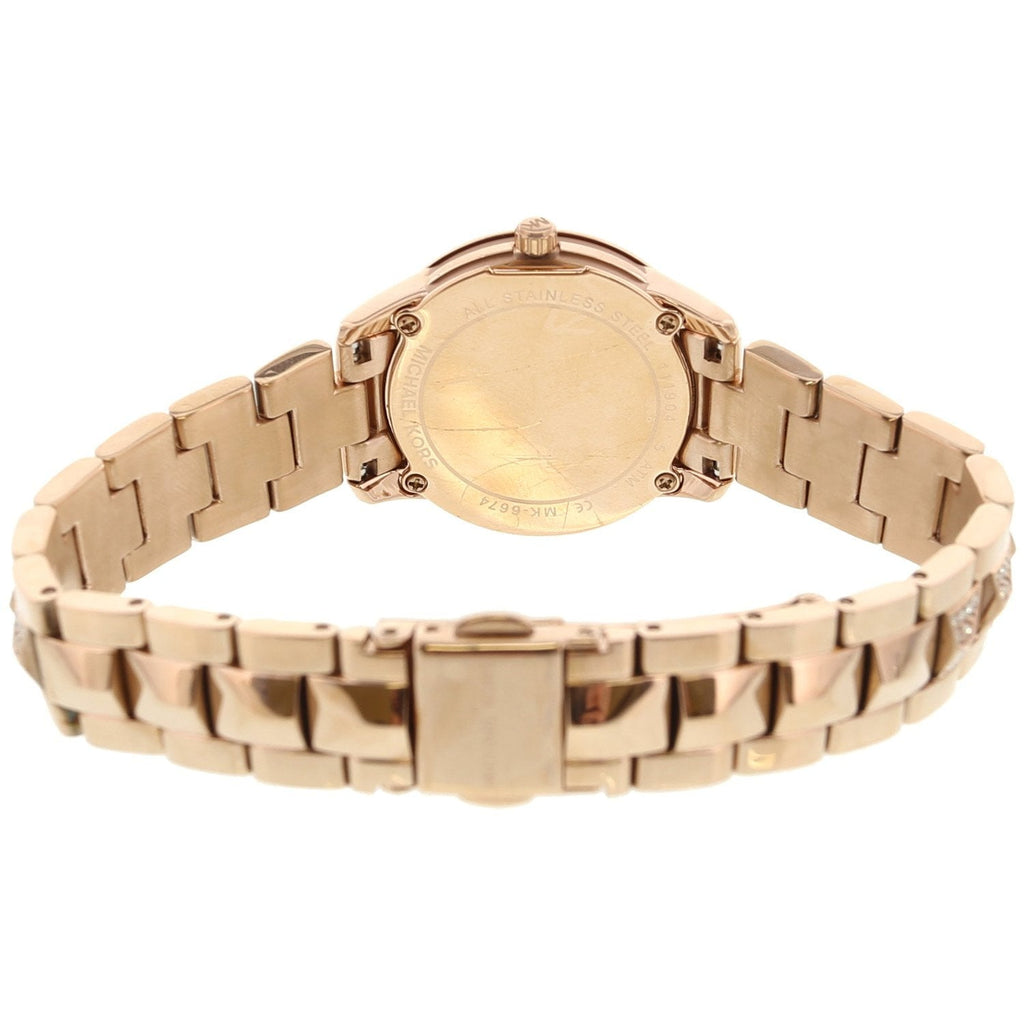 Michael Kors Runway Mercer Mother of Pearl White Dial Two Tone Steel Strap Watch For Women - MK6674 Buy Now By Michael Kors