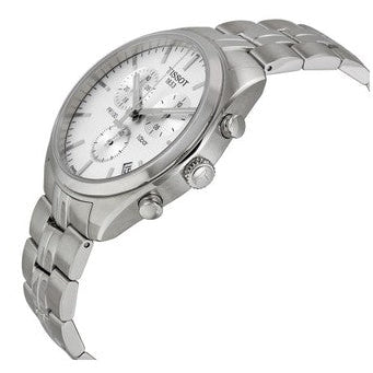 Tissot T Classic PR 100 Chronograph Silver Dial Silver Steel Strap Watch For Men - T101.417.11.031.00 Buy Now By Tissot