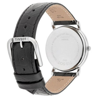 Tissot T Classic Desire White Dial Black Leather Strap Watch For Men - T52.1.421.12 Buy Now By Tissot