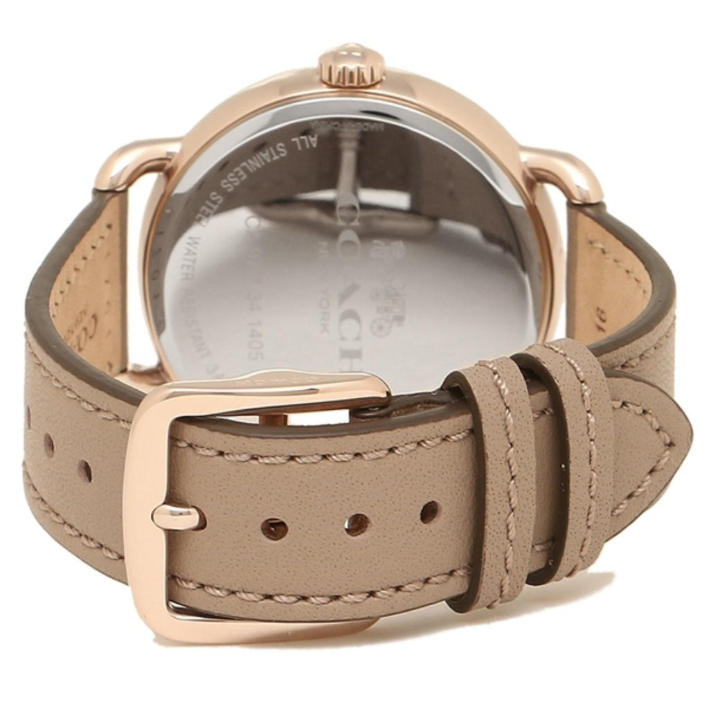 Coach Delancey Grey Dial Brown Leather Strap Watch for Women - 14502797 Buy Now By Coach