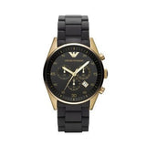Emporio Armani Sportivo Quartz Black Dial Black Steel Strap Watch For Men - AR8023 Buy Now By Emporio Armani