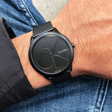 Calvin Klein Minimal Black Dial Black Mesh Bracelet Watch for Women - K3M524B1 Buy Now By Calvin Klein