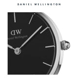 Daniel Wellington Classic Petite Reading Black Dial Black Leather Strap Watch For Women - DW00100235 Buy Now By Daniel Wellington