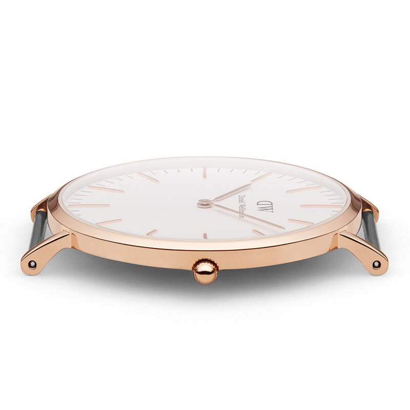 Daniel Wellington Classic York White Dial Brown Leather Strap Watch For Men - DW00100011 Buy Now By Daniel Wellington