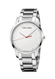 Calvin Klein City Quartz White Dial Silver Steel Strap Watch for Men - K2G2G1Z6 Buy Now By Calvin Klein