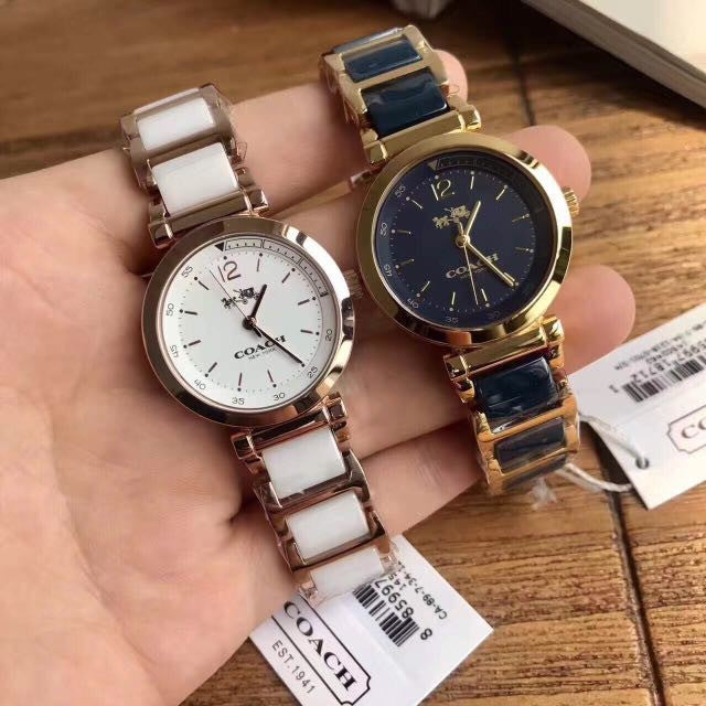 Coach Sport White Dial Two Tone Steel Strap Watch for Women - 14502463 Buy Now By Coach