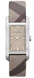 Burberry Nova Check Silver Dial Two Tone Leather Strap Watch For Women - BU9404 Buy Now By Burberry