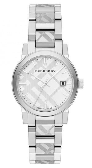 Burberry The City White Dial Silver Steel Strap Watch for Women - BU9144 Buy Now By Burberry