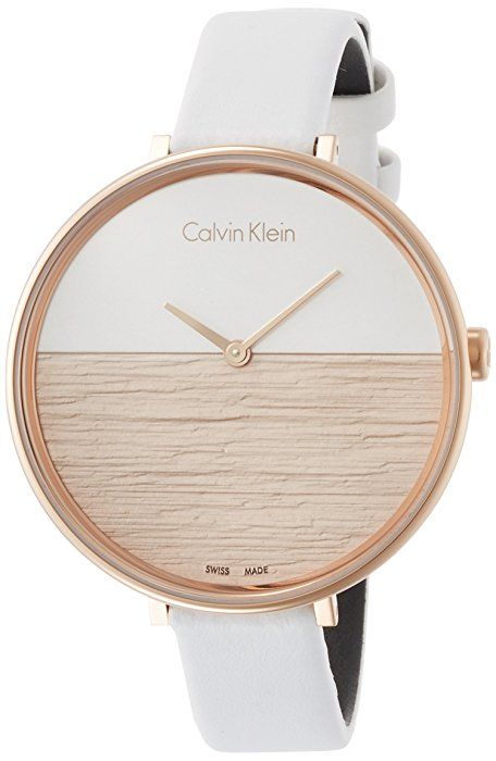 Calvin Klein Rise White Dial White Leather Strap Watch for Women - K7A236LH Buy Now By Calvin Klein