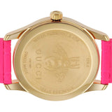 Gucci G Timeless Quartz Pink Dial Pink Leather Strap Watch For Women - YA1264115 Buy Now By Gucci
