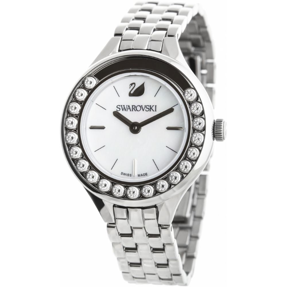 Swarovski Lovely Crystals Mini White Dial Silver Steel Strap Watch for Women - 5242901 Buy Now By Swarovski