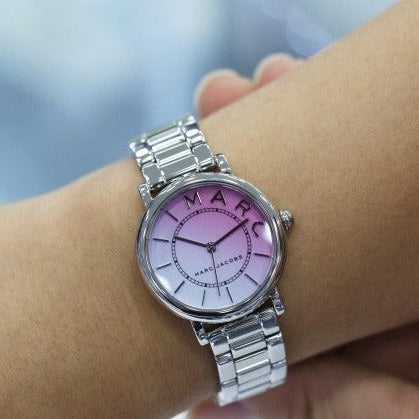 Marc Jacobs Roxy Pink Dial Silver Steel Strap Watch for Women - MJ3554 Buy Now By Marc Jacobs