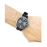 Tommy Hilfiger Decker Quartz Black Dial Black Rubber Strap Watch for Men - 1791473 Buy Now By Tommy Hilfiger